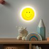 LED Wandlampe, Nachtlicht, Smiley, H 6,5 cm Bild 2