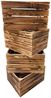 Holzkisten Geflammt 50 x 40 x 30cm im praktsichen 4er Set Bild 2
