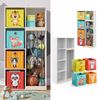 Kinderregal Marvin Weiß 72 x 143 cm mit 4 Faltboxen opt. 1 Vicco Bild 2