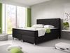 Boxspringbett 'Boston' komplett, Webstoff schwarz, 180x200 cm Bild 5