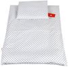 BABYLUX 2 tlg. Set Bezug für Kinderwagen Stubenwagen oder Wiege Garnitur Bettwäsche Kissen Decke 60x78 cm (106. Marokko Grau) Bild 2