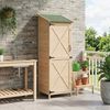 vidaXL Gartenschuppen Natur 59,5 x 56 x 176,5 cm Massivholz aus Fichte 42033476 Bild 3