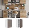 Hängeschrank R-Line Grau 40 cm mit offenen Regalen Vicco Bild 2