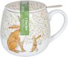 Könitz 1151432448 Becher mit Sieb und Deckel 400 ml - Tea for you - Rate mal wie lieb ich Dich hab / Teebecher Bild 2
