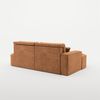 Ecksofa Schlafsofa Sofa VENEDIG Stoff Arena Rostbraun Ottomane Links Bild 5