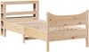 vidaXL Massivholzbett mit Kopfteil 75x190 cm Kiefer 3306327 Bild 2