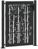 vidaXL Gartentor Schwarz 110 x 155 cm Pulverbeschichteter Stahl 42015896 Bild 4