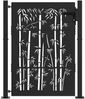 vidaXL Gartentor Schwarz 110 x 155 cm Pulverbeschichteter Stahl 42015896 Bild 2