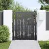 vidaXL Gartentor Schwarz 110 x 155 cm Pulverbeschichteter Stahl 42015896 Bild 3