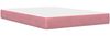 vidaXL Bettgestell mit Matratze mit Kopfteil Rosa 160 x 200 cm Samt 3415063 Bild 5