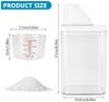 BlingBin Aufbewahrungsbox 1100 ML Luftdichter Waschmittelspender mit Messbecher, Waschmittelbox (1er Set, 1 St, Reinigungsmittelspender x1), Waschpulver-BehäLter Vorratsbehälter für Waschmittel Futterbehälter Bild 2