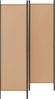 vidaXL 4-teiliger Raumteiler Beige 200 x 180 cm Stoff 42039194 Bild 2
