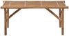 vidaXL Klappbare Gartenbank mit Auflage 118 cm Bambus 3063865 Bild 3