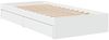 Einzelbettgestell Design für Erwachsene mit Schubladen Weiß 75x190 cm Holzwerkstoff d3792e Bild 3