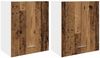 vidaXL Hängeschränke 2 Stk. Lyon Altholz-Optik 50x31x60 cm Holzwerkstoff 856113 Bild 2