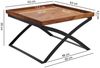 Couchtisch Massivholztisch LALI 63x63x39 cm Holz Sheesham Bild 4