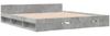 vidaXL Bettgestell mit Schubladen Betongrau 200x200 cm Holzwerkstoff 3280723 Bild 3