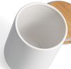 ZELLER 19858 Vorratsdose 1500 ml Keramik, weiß mit Bambusdeckel, ca. Ø 13 x 17,5 cm Bild 2