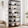 Tribesigns Bücherregal Standregal, Leiterregal mit 6 Ebenen für Wohnzimmer, einfacher Aufbau Bild 5