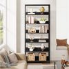 Tribesigns Bücherregal Standregal, Leiterregal mit 6 Ebenen für Wohnzimmer, einfacher Aufbau Bild 3