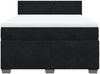 vidaXL Boxspringbett mit Matratze Schwarz 160x200 cm Samt 3286350 Bild 4