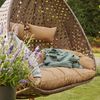 HOME DELUXE 'TWIN' Hängesessel für 2 Personen, Polyrattan, Braun, ohne Regenabdeckung Bild 3