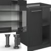 Küchenzeile Fame-Line Anthrazit Hochglanz 300 cm mit Hochschrank, ohne Arbeitsplatte Vicco Bild 4