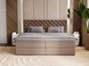 GRAINGOLD Bergamo Bett 200x200, Boxspringbett mit Bettkasten und Lattenrost, Velour-Stoff, Braun Bild 4