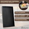 eluno Serviertablett, Tablett aus Bambus inkl. Einlegeboden, schwarz Bild 4