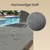 SONGMICS Sonnenliege klappbar, 2er Set, belastbar bis 110 kg, verstellbare Sonnenblende, Rückenlehne, grau Bild 4