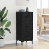 Sideboard, Kommode Schwarz Eichen-Optik 34,5 x 34 x 90 cm Holzwerkstoff j2708p Bild 4