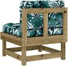 vidaXL Mittelsofa mit Kissen Kiefernholz Imprägniert 825435 Bild 5