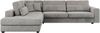 Freistehendes Ecksofa mit lose Kissen, L-form - SAVONA - links - Hellgrau Velours Bild 5
