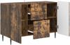 vidaXL Sideboard Geräucherte Eiche 89 x 34,5 x 62 cm Holzwerkstoff 894430 Bild 3