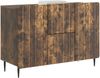 vidaXL Sideboard Geräucherte Eiche 89 x 34,5 x 62 cm Holzwerkstoff 894430 Bild 2