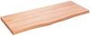 vidaXL Wandregal Hellbraun 100x40x(2-4) cm Massivholz Eiche Behandelt 363684 Bild 2
