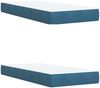 vidaXL Boxspringbett mit Matratze Dunkelblau 200x200 cm Samt 3286400 Bild 5
