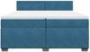 vidaXL Boxspringbett mit Matratze Dunkelblau 200x200 cm Samt 3286400 Bild 3