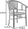 Teak Gartensessel Gartenstuhl mit Armlehnen MORENO 45746232 Bild 5