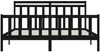 vidaXL Massivholzbett Schwarz Kiefer 200x200 cm [3107052] Bild 5