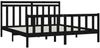 vidaXL Massivholzbett Schwarz Kiefer 200x200 cm [3107052] Bild 4