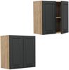 Hängeschrank R-Line Anthrazit Landhaus 60 cm Vicco Bild 5