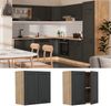 Hängeschrank R-Line Anthrazit Landhaus 60 cm Vicco Bild 2