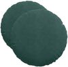 vidaXL Sitzkissen 2 pcs Dunkelgrün Ø50 x 19 cm Samt 42014176 Bild 2