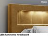 MEBLINI Boxspringbett Elektrisch ASPERO 140x200 cm mit Bettkasten und LED – H3/Dunkelgrau Samt Polsterbett - Doppelbett mit Toppers & Taschenfederkern-Matratzen Bild 3