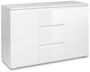 Calicosy 'PRETORIA' Sideboard 2 Türen 3 Schubladen Weiß - L120 cm - Weiß Bild 5
