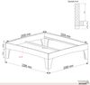 Holzbett (Fichte) "Rosi" 200 x 220 cm 58 cm ohne Kopfteil Massivholzbett Bett Bild 5