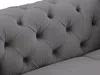 Vente-unique - EDWINA Sofa and armchair set SamtStoff Grau - B 62 cm91 cm x H 44 cm76 cm x L 103 cm106 cm220 cm Bild 5