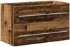 vidaXL Waschbeckenunterschrank Altholz-Optik 80x38,5x48 cm 862533 Bild 2