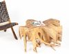 Couchtisch AKAR Natural ca. D90cm Teakwurzelholz massiv Teak Wurzel Tisch Unikat Bild 2